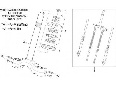 Πιρούνι - Βάση σωλήνα τιμονιού